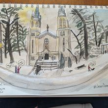 My project for course: Urban Sketching: Express Your World in a New Perspective. Un progetto di Illustrazione tradizionale, Bozzetti, Disegno, Pittura ad acquerello, Illustrazione architettonica e Sketchbook di Annabel Townsend - 28.03.2022