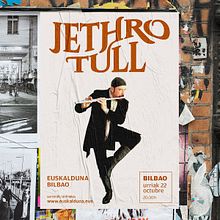 Cartel "Jethro Tull" Bilbao. Music, Design, and Advertising project by Juan Gómez Moreno - 03.25.2022