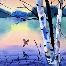 My project for course: Atmospheric Landscapes in Watercolor . Projekt z dziedziny  Sztuki piękne,  Malarstwo i Malowanie akwarelą użytkownika Colin Ayers - 28.03.2022