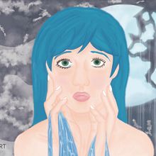 Crying. Ilustração digital projeto de Alejandra - 28.03.2022