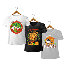 Meu projeto do curso: Camisetas ilustradas - Temática animal. Traditional illustration, Graphic Design, Lettering, Drawing, Fashion Design, Digital Illustration, and Street Art project by Lídio Santos - 03.29.2022