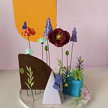 Mi Proyecto del curso: Creación de sets fotográficos con papel. Design, Traditional illustration, Arts, Crafts, Sculpture, Set Design, Paper Craft, Product Photograph, and DIY project by Eve Tuck - 03.26.2022