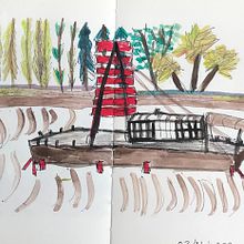 Red Sail  . Sketching project by Patty Habegger - 03.15.2022