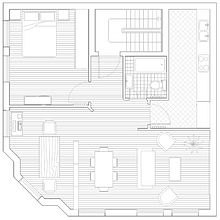 Propuesta de distribución C-30. Architecture, Interior Decoration, Interior Design & Interior Architecture project by L LV - 03.29.2022