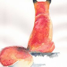 My project for course: Expressive Animal Portraits in Watercolor. Un proyecto de Ilustración tradicional, Pintura a la acuarela, Dibujo realista e Ilustración naturalista				 de Zuzana - 29.03.2022