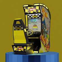 Crazy Taxi Arcade . 3D, and Graphic Design project by Alejandro Palacios - 03.29.2022