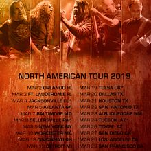 Poster for FW US Tour 2019. Design, and Graphic Design project by Cecilia Garrido Stratta - 02.02.2019