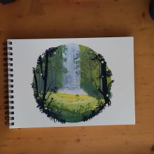 Mi Proyecto del curso: Pintura de paisajes atmosféricos con gouache. Un proyecto de Ilustración tradicional, Pintura y Pintura gouache de María Isabel Martínez del Moral - 29.03.2022