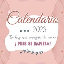 CALENDARIO PARED 2023 FRASES. Design project by Belén López Reina - 03.30.2022