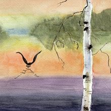 My project for course: Atmospheric Landscapes in Watercolor . Projekt z dziedziny  Sztuki piękne,  Malarstwo i Malowanie akwarelą użytkownika jackie_francis - 31.03.2022