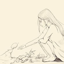 Waterbender. Ilustração tradicional projeto de Anna Esposito - 29.03.2022
