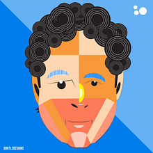 Digital Illustration with Geometric Shapes for Beginners - Pablo. Ilustração tradicional, Ilustração vetorial e Ilustração digital projeto de vivek.aiyyar - 30.03.2022