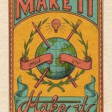 Make it till you make it - Domestika Handlettering Project. Traditional illustration, Graphic Design, T, pograph, Writing, and Lettering project by Philipp Beck - 03.22.2022