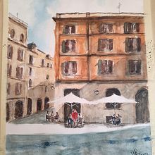Il mio progetto del corso: Tecniche moderne di acquerello paesaggistico. Watercolor Painting project by mrov5903 - 03.31.2022