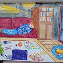 Mon projet du cours : Carnet de croquis pour explorer votre style de dessin. Traditional illustration, Creativit, Drawing, Watercolor Painting, Sketchbook, and Gouache Painting project by Fabienne Wohrel - 03.31.2022