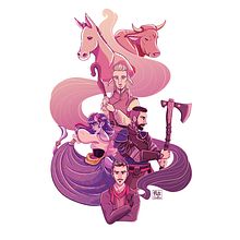 Halcones Rojos. Un projet de Illustration traditionnelle, Conception de personnages, Art conceptuel et Illustration numérique de Patricia Venegas Serra - 28.01.2021