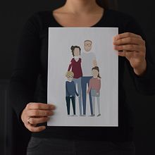 Meine Familienillustrationen. Projekt z dziedziny Trad, c, jna ilustracja, Design i  Reklama użytkownika Jessika Wafzig - 01.04.2022