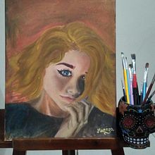 Retratos expresivos (técnicas mixtas de Alper/Wolber/Villarán). Traditional illustration, Fine Arts, Painting, and Oil Painting project by Diego Maenza - 04.01.2022