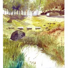 Mi Proyecto del curso: Paisajes naturales en acuarela. Un progetto di Belle arti, Pittura e Pittura ad acquerello di altabasgustavo - 01.04.2022