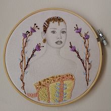 Mi Proyecto del curso: Estampación y bordado de retratos realistas. Un projet de Broderie, Art textile , et Design textile de Alejandra Ceballos - 31.03.2022