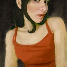 Portrait. Traditional illustration, Painting, Digital Illustration, and Digital Painting project by Ernesto Cifuentes - 04.01.2022