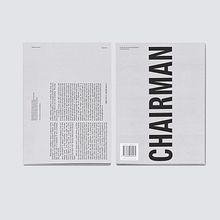 CHAIRMAN Buch . Design project by Thomas Schnur - 04.01.2022