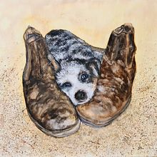 Waiting for my master . Traditional illustration, Fine Arts, Painting, and Watercolor Painting project by jhombsch - 04.02.2022
