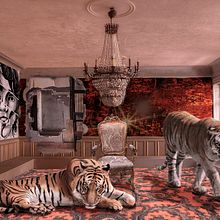 Mi Proyecto del curso: Los Tigres, Rafael Pérez C, Secretos del fotomontaje y el retoque creativo. Un projet de Photographie, Postproduction photographique, VFX, Retouche photographique, Photographie artistique, Composition photographique , et Photomontage de Rafael Pérez Cardona - 31.03.2022