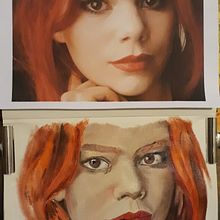 Mon projet du cours : Portrait réaliste à l’huile : détails et expression. Un progetto di Belle arti, Pittura e Pittura ad olio di Cindy Crespel - 03.04.2022