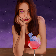 Meu projeto do curso: Retrato digital no Photoshop com um toque de fantasia. Traditional illustration, Drawing, Digital Illustration, Portrait Drawing, Digital Drawing, and Digital Painting project by Denis Magalhaes - 04.01.2022