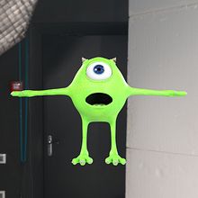 Mike Wasowski Expressions Test. Un progetto di 3D, Animazione 3D, Modellazione 3D, Character design 3D e Rigging di Jr Flores Carrillo - 03.03.2022