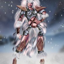 Glacial Warrior. Ilustração tradicional, Design de personagens e Ilustração digital projeto de Alex Guenther - 16.12.2021
