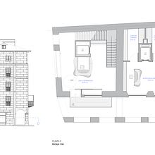 Mi Proyecto del curso: Rehabilitación de edificio antiguo para uso de librería/cafetería. Interior Architecture, Interior Design, Interior Decoration, and Spatial Design project by Lidia Sueiro Villar - 04.03.2022