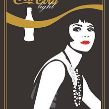 Ilustración vectorial, poster Coca Cola Ein Projekt aus dem Bereich Traditionelle Illustration und Design von Evelina Salas Pérez - 03.04.2022