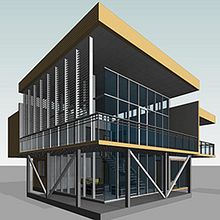 Mi Proyecto del curso: Diseño y modelado arquitectónico 3D con Revit Ein Projekt aus dem Bereich 3D, Architektur, Innenarchitektur, 3-D-Modellierung, Digitale Architektur und ArchVIZ von Felipe Romero - 28.03.2022
