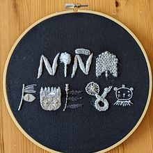 My project for course: Introduction to Raised Embroidery. Projekt z dziedziny  Haft, Wzornictwo tekst i liów użytkownika Kate - 04.04.2022