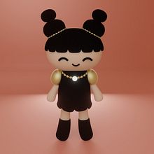 Mi Proyecto del curso: Creación de personajes kawaii en 3D con Blender . Traditional illustration, Character Design, Digital Illustration, 3D Modeling, and Manga project by agnessse9 - 04.04.2022