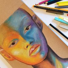 Mi Proyecto del curso: Ilustración con pastel y lápices de colores. Traditional illustration, Fine Arts, Pencil Drawing, Drawing, Portrait Drawing, Realistic Drawing, and Artistic Drawing project by Sandra Plensa - 04.04.2022