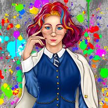Mein Kursprojekt: Porträts von weiblichen Charakteren mit Procreate. Traditional illustration, Digital Illustration, and Digital Drawing project by mareike_dodenhoff - 04.04.2022