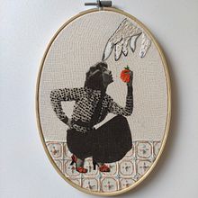 Mi Proyecto del curso: Bordado en fotografías sobre tela. Un progetto di Fotografia, Collage, Papercraft, Stampa, Ricamo, DIY e Textile Design di irenita Amapolita - 05.04.2022