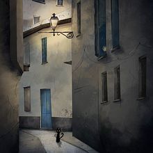 Little town. Traditional illustration, and Digital Illustration project by Micol Sacchi - 04.05.2022