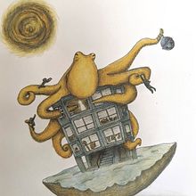 My project for course: Illustrated Stories: From Idea to Paper. Traditional illustration, Fine Arts, Painting, Pencil Drawing, Drawing, Watercolor Painting, Children's Illustration, and Narrative project by iris.benyair - 04.06.2022