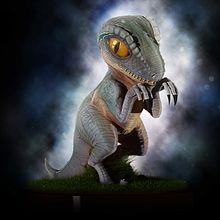 Blue The Velociraptor. 3D Modeling, 3D Design, and 3D project by Isis Paola Salcedo Obregon - 01.30.2021
