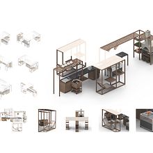 Pergula. Un progetto di Interior Design, Architettura d'interni e Design di Mariachiara Fedele - 06.04.2022