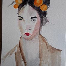 Mi Proyecto del curso: Retrato en acuarela a partir de una fotografía. Traditional illustration, Watercolor Painting, and Portrait Drawing project by inma_lavili - 04.06.2022