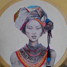 Mi Proyecto del curso: Bordado en fotografías sobre tela. Un proyecto de Fotografía, Collage, Papercraft, Estampación, Bordado, DIY y Diseño textil de Lucila Alvarez Costa - 05.04.2022