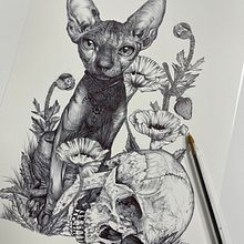 My project for course: Naturalist Illustration with Ballpoint Pen . Projekt z dziedziny Trad, c, jna ilustracja,  R, sunek, R, sunek realist, czn, Ilustracja naturalist i czna użytkownika Annika Sylte - 07.04.2022