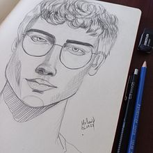 Mi Proyecto del curso: Sketchbook de retrato: explora el rostro humano. Sketching, Drawing, Portrait Drawing, Artistic Drawing, and Sketchbook project by CaTam - 04.07.2022