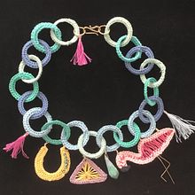 Mon projet du cours : Bijoux tissés en fibres naturelles. Un proyecto de Diseño de complementos, Artesanía, Diseño de jo, as, Diseño de moda y Diseño textil de odilelouispays - 07.04.2022