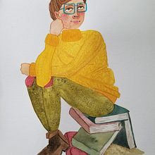My project for course: Illustration and Character Development with Watercolor. Ilustração tradicional, Design de personagens, Pintura, e Pintura em aquarela projeto de catlondon - 05.04.2022